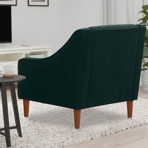 Flinshult Armchair Djuparp Dark Green Ikea Green Accent Chair