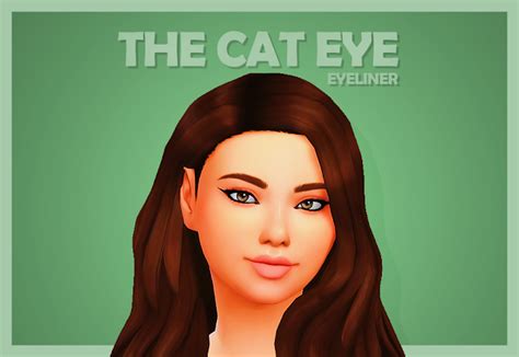 The Cat Eye Liner Crazycupcake Sims 4 The Sims Eye Liner Chat