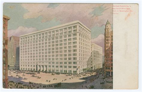 Chicago Postcard Museum Marshall Field And Company In Memory Of A