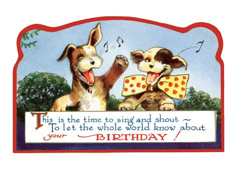 Birthday Singing Dogs Birthday Greeting Card Other