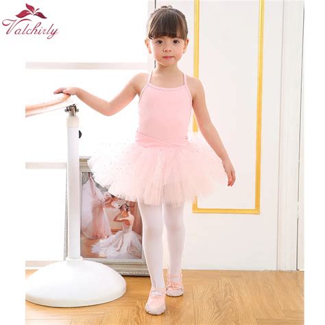 New Ballet Bodysuit Girls Dance Costumes Kids Leotard Tutu Ballerina