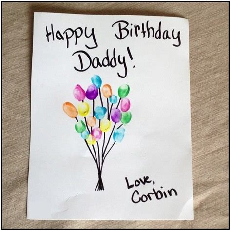 Birthday Crafts For Dad From Toddler Crafting Dad Birthday Card