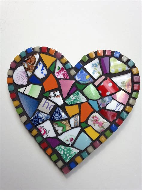 Mosaic Heart Decoration Mosaic Heart T For Her Mosaic Mosaic Art