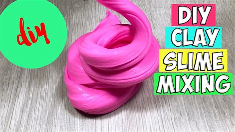 How To Make Clay Slime Mixing Satisfying Slime Asmr How To Make Clay