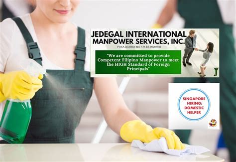 Singapore Hiring Domestic Helper Under Jedegal Intl Manpower Services Incorporated High