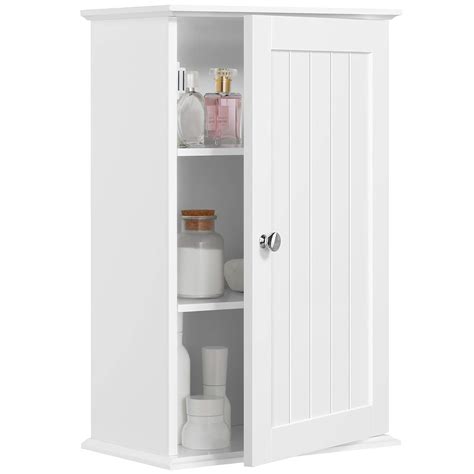 Buy Yaheetech Bathroom Cabinet Single Wall Ed Bathroom Storage Cabinet