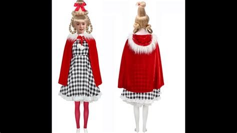 Cindy Lou Who Costume Adults Girls Whoville Costume Dress Accosplay