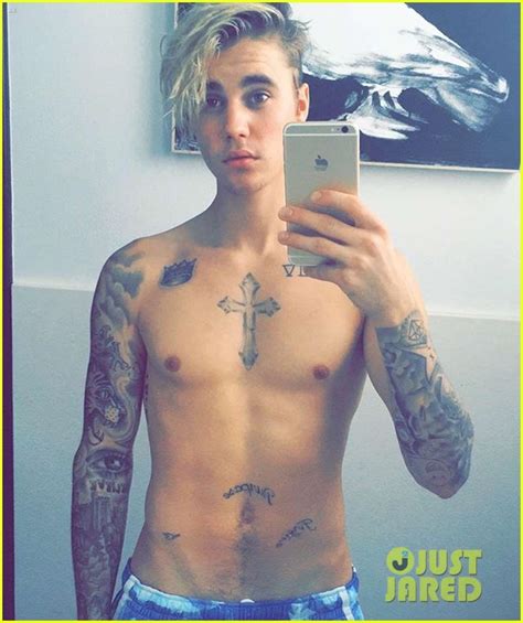 Justin Bieber Shares A Sexy Shirtless Selfie Photo Justin
