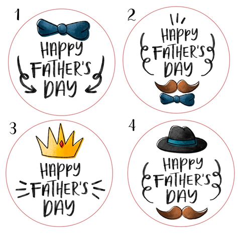 Happy Father Day Stickers Fathers Day Labels Etsy