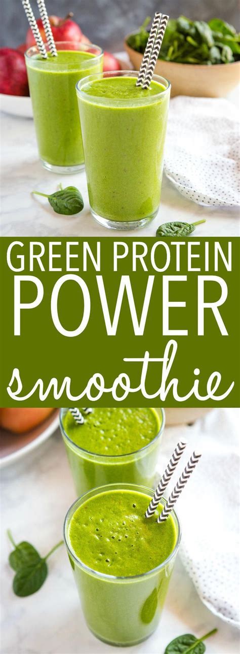 Healthy Green Protein Smoothie Recipe Green Protein Smoothie Recipe
