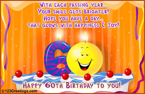 Happy 60th Birthday Free Milestones Ecards Greeting Cards 123 Greetings