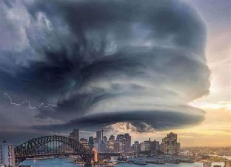 Is this a Photograph of a Large Storm Over Sydney?