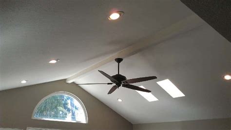 How To Hang Ceiling Fan On Vaulted Ceiling Light Ideas