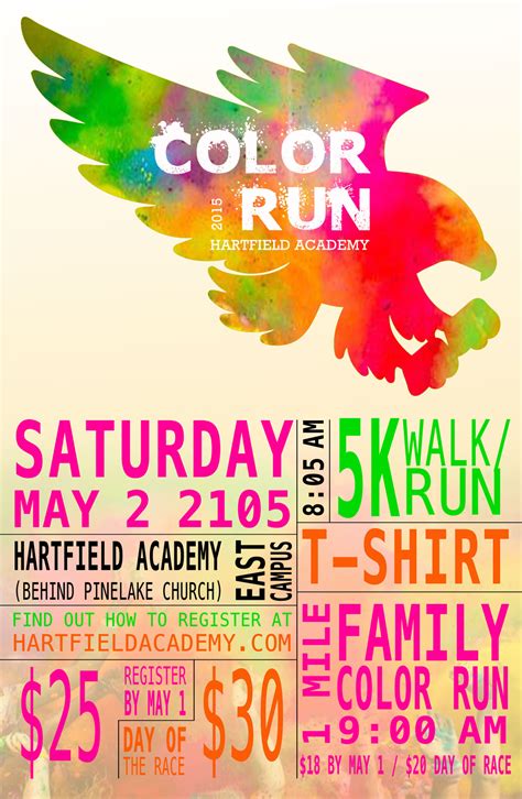 Poster Design For Color Run 5k Charity Nuzu Net Media
