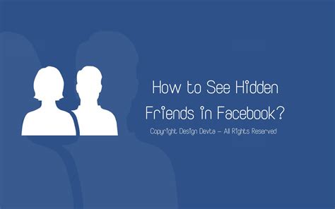 How To See Hidden Friends In Facebook ~ Learning It