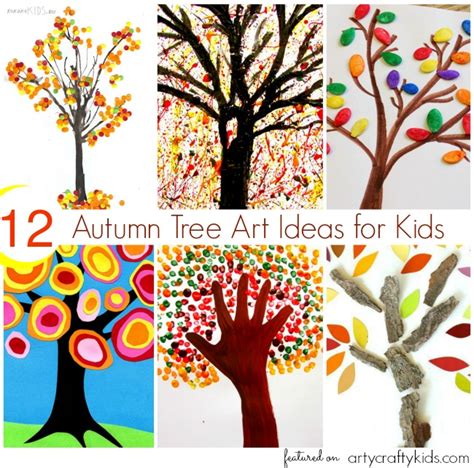 12 Autumn Tree Art Ideas For Kids Arty Crafty Kids