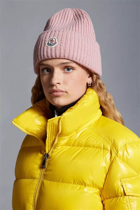 Pink Wool And Cashmere Beanie Hats And Beanies For Men Moncler Us