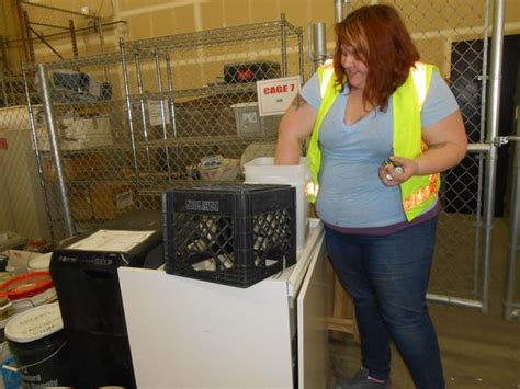 Volunteers Help Out At Fairbanks Electronic Recycling Day Kris Capps