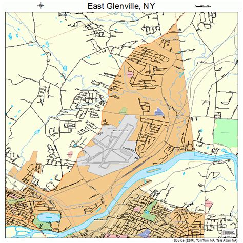 East Glenville New York Street Map 3622084