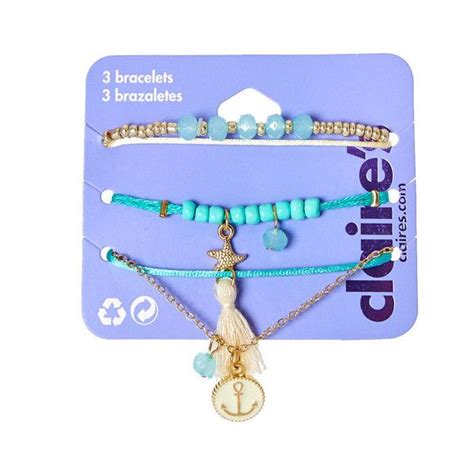 At Sea Bracelet Set Claire S 6 99 Liked On Polyvore Featuring