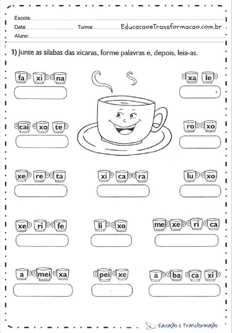 Troque A Primeira Letra E Escreva Novas Palavras EDUCA