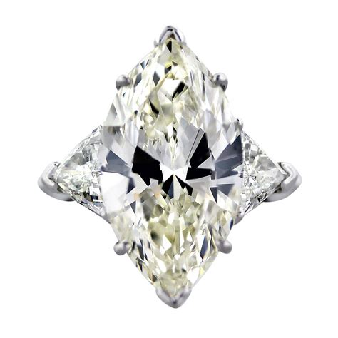 10 Carat Marquise Cut Gia Diamond Engagement Ring With Trillions