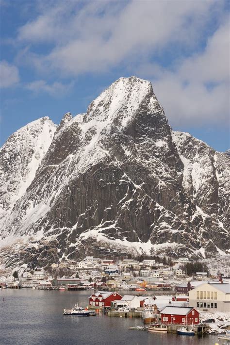 Beautiful Scenic Of Reine Village In Lofoten Archipelago Norway