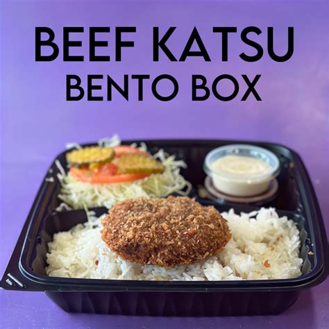 Beef Katsu Bento Menu Katsu Burger Burger Restaurants In Wa
