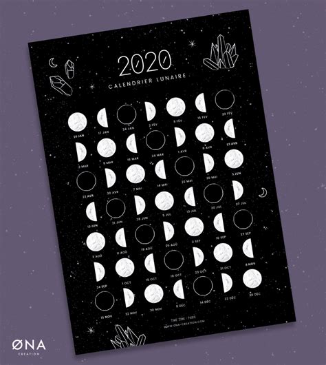 Calendrier Nouvelle Lune 2021 Calendrier 2021