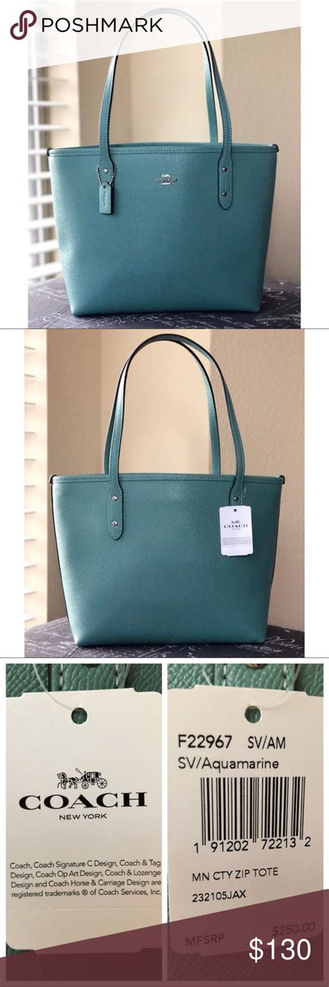 Nwt💕coach Mini City Zip Tote Zip Tote Tote Leather