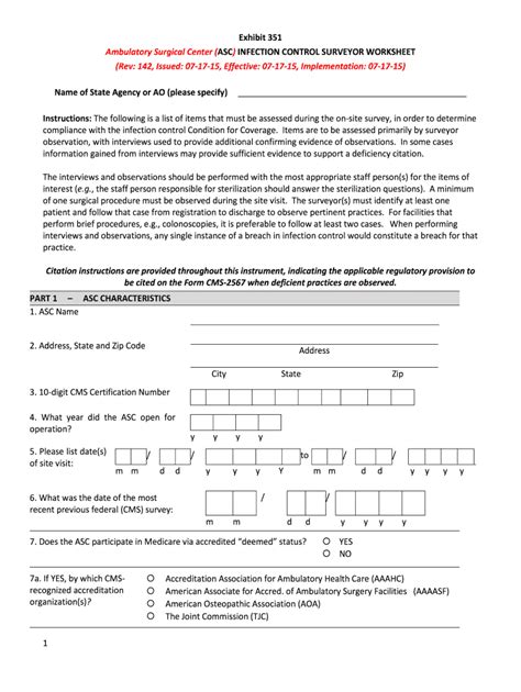 Infection Control Surveyor Worksheet Fill Out And Sign Online Dochub