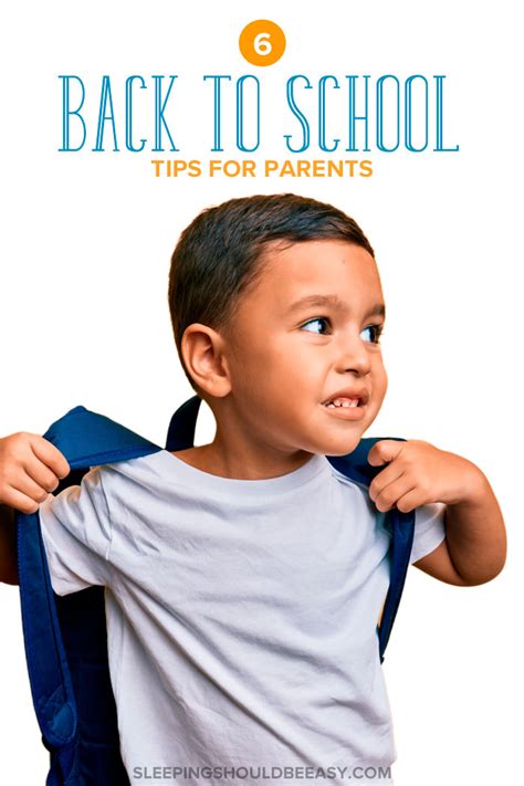 Back To School Tips For Parents Sleeping Should Be Easy
