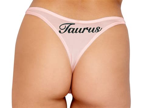 2023 Sexy Pink Zodiac Taurus Panty Lingerie