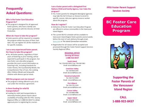 Foster Parent Orientation Fpss Foster Parent Support Services Society