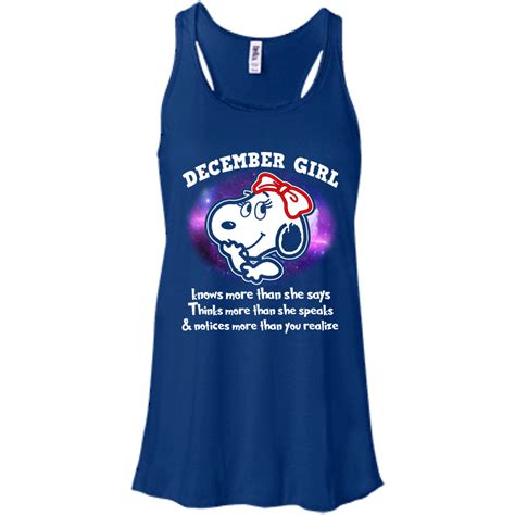 Snoopy December Girl Know More Than She Says T Shirt Teedragons