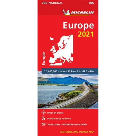 Amazon Europe 2021 Michelin National Map 705 Maps Michelin