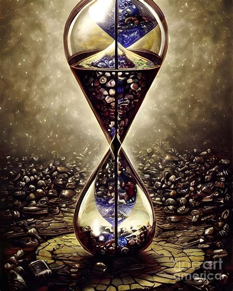 Magical Hourglass Digital Art By Mina Nakamura Fine Art America