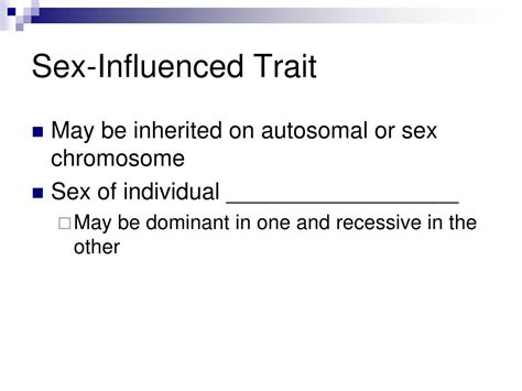 Ppt Inheritance Of Sex And Sex Linked Or Influenced Traits Powerpoint