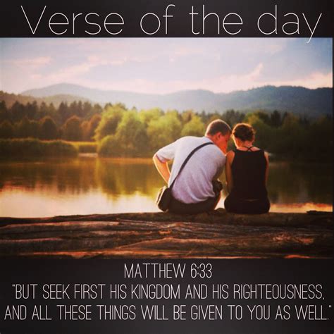 Verse of the day: ‭Matthew‬ ‭6‬:‭33‬ NIV "But seek first his kingdom