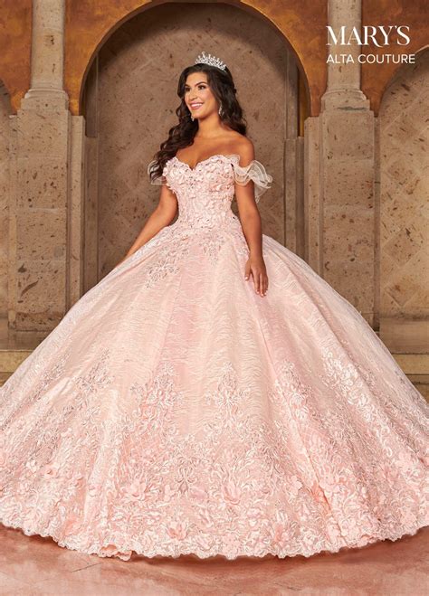 Off The Shoulder Lace Quinceañera Dress Marys Bridal Mq3062 Quince