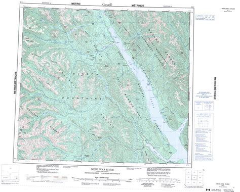 Printable Topographic Map Of Mesilinka River 094c Bc