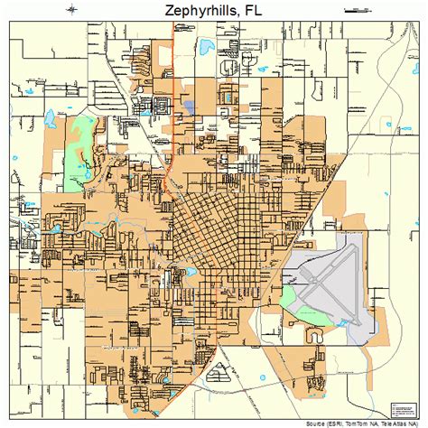 Map Of Zephyrhills Florida Maps Of Florida