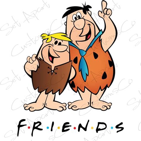 Flintstones Fred And Barney Friends Font Sublimation Digital Etsy Ireland