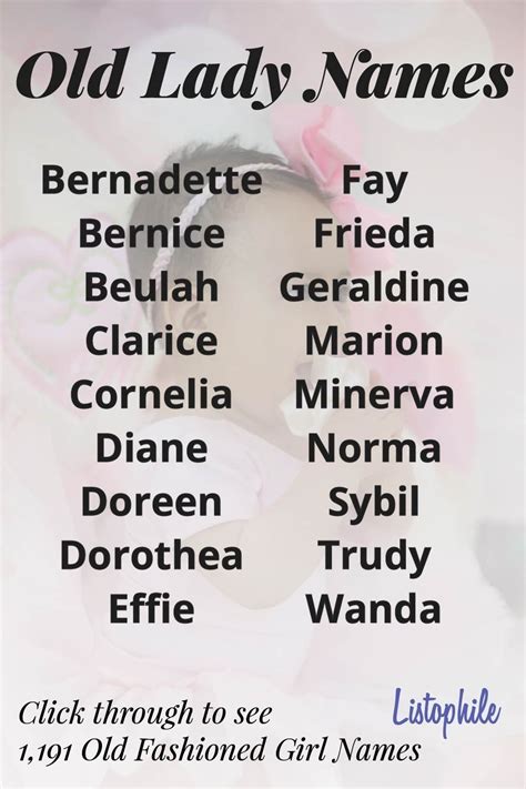 Flower Names For Girls Old Lady Names Old Names Old Fashion Girl