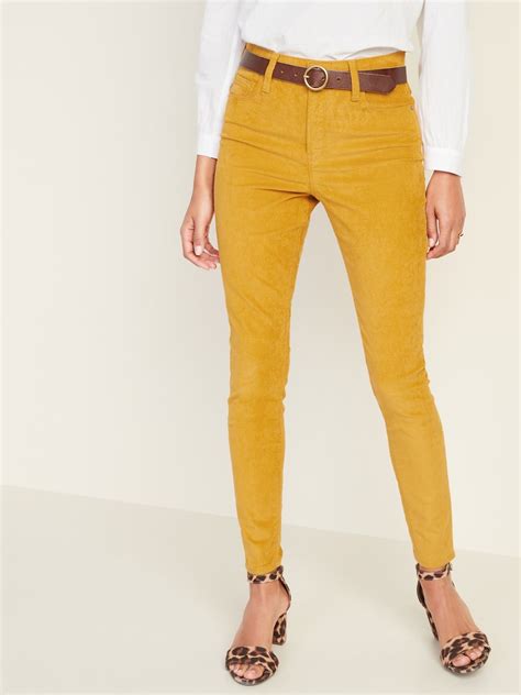 High Waisted Rockstar Super Skinny Corduroy Pants For Women Old Navy