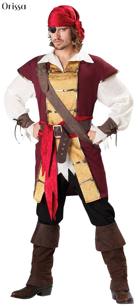2016 New Mens Deckhand Darlin Pirate Costumedeluxe Lady Caribbean