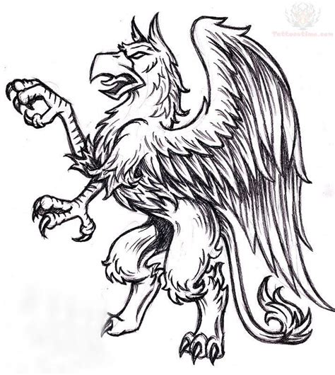 Griffin Tattoo Fantasy Creatures Mythical Creatures Gryphon Tattoo