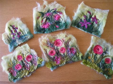 These Are Beautifulneedlefelt Felt Embroidery Needle Felting