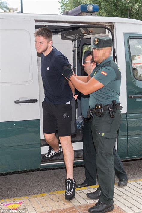 Britons Arrested Over The Death Of British Tourist In Ibiza Appear In Court Daily Mail Online