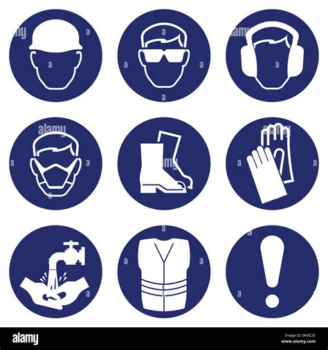 Vector Of Construction Industry Health And Safety Icons Stock Photo Alamy